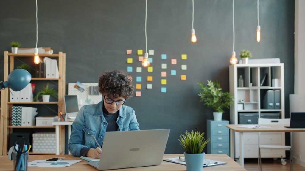 Career coach planning a smart next move at a desk